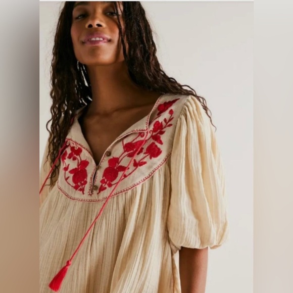 NWOT Free People Rosa Linda embroidered dress / tunic size XS - Picture 3 of 3